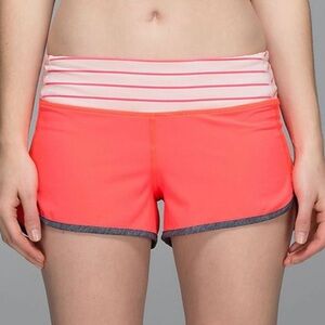Lululemon Run Speed Short Electric Coral Size 8